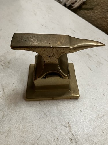 Antique brass jeweller anvil - antique,