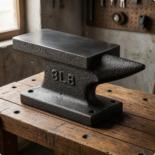 Tapered end anvil - tapered-end, polished