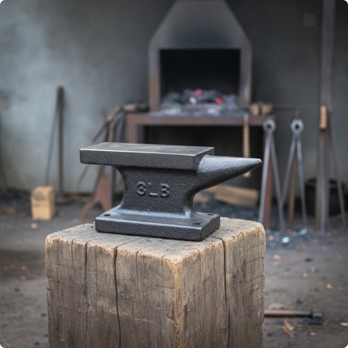 Curved end anvil flat - curved-end,