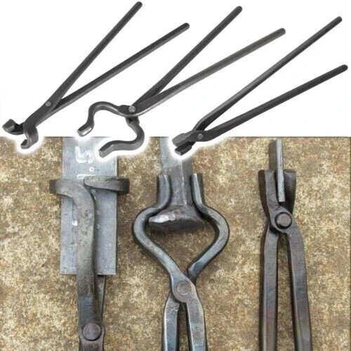 Iron antique tongs tools - antique,